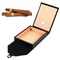 Portable Cigar Case Cedar Wood Leather Travel Humidor Storage Box 10-15 Cigars